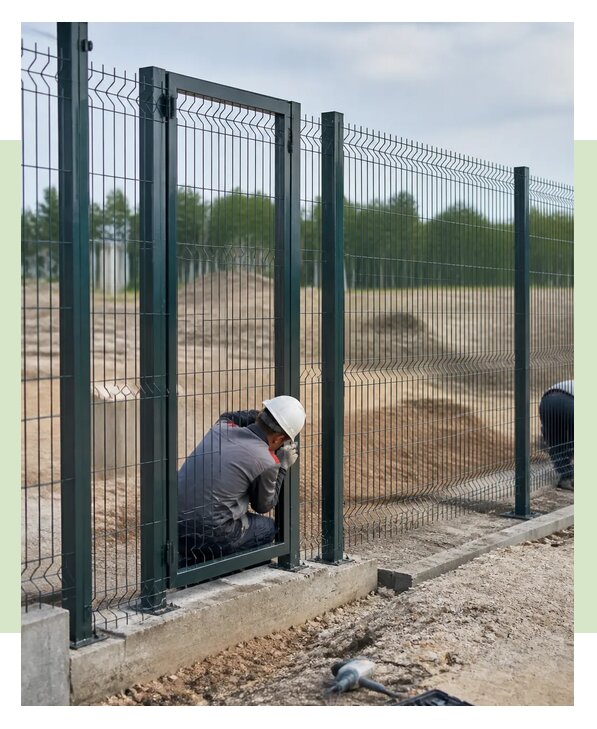 Профессиональная установка забора 3Д с калиткой под ключ в Коломне